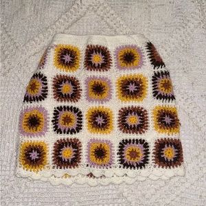 NWOT Princess Polly Barbados Crochet Mini Skirt